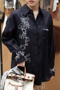 The Midnight Garden Shirt in Deep Navy